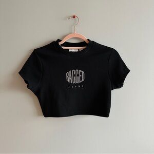 bedazzled rhinestone crop top